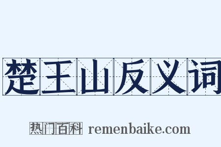 楚王山反义词是什么意思的图片
